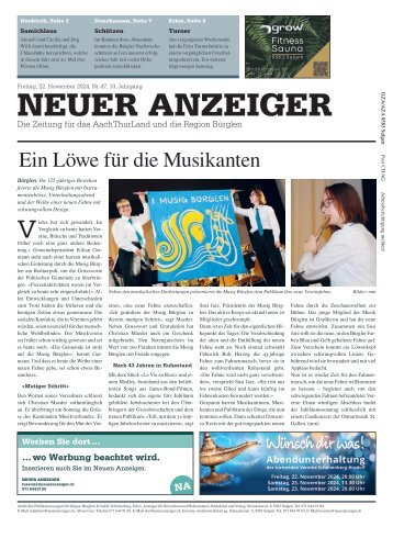 Neuer Anzeiger 22. November 2024