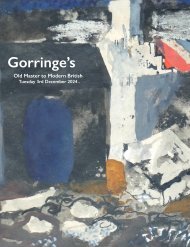 Gorringe's Pictures - Old Master to Modern British Sale on Tuesday 3rd December 2024