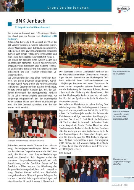 Amtsblatt Amtsblatt - Jenbach