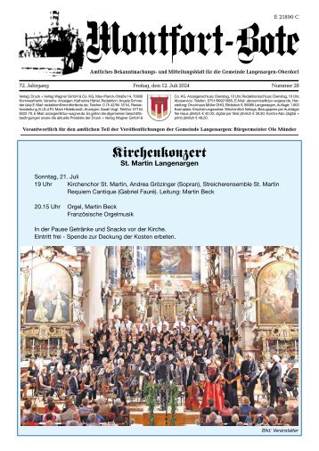 12.07.2024 Montfort-Bote