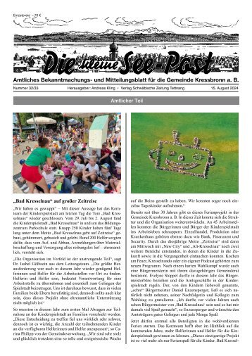 15.08.2024 Die kleine See-Post