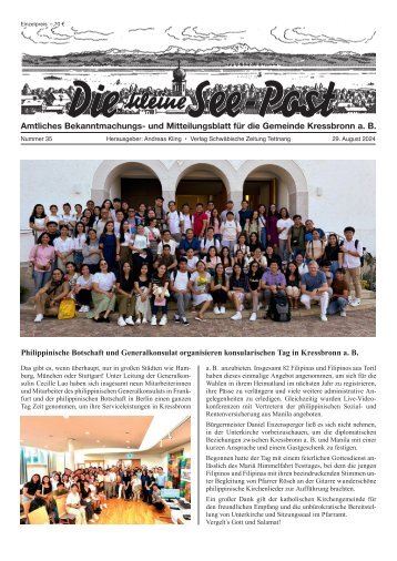 29.08.2024 Die kleine See-Post