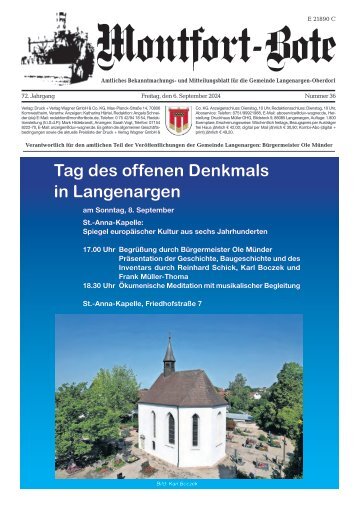 06.09.2024 Montfort-Bote