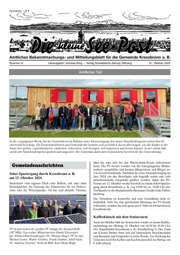 11.10.2024 Die kleine See-Post