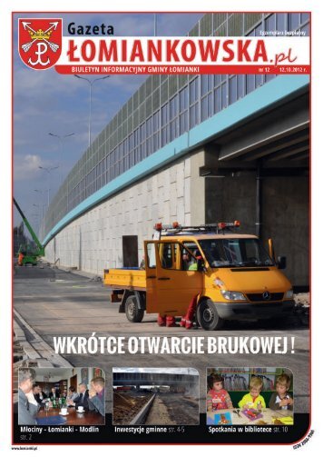 Gazeta Łomiankowska.pl nr 12 z 12 października - Łomianki, Urząd ...