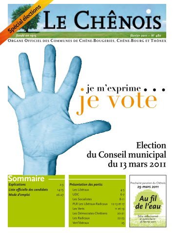 Spécial élections - Chêne-Bougeries