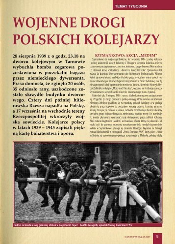 stało skrzydło budynku dworco- wego. Cztery dni później hitle - PKP