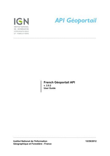 French Géoportail API - Index of - IGN