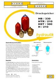 Druckspeicher - Hydro Cardan