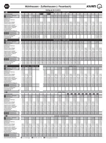 Fahrplan Buslinie 401 - Zazenhausen.de