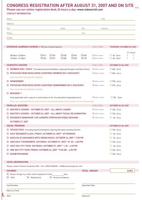 FINAL PROGRAM - Dermatology