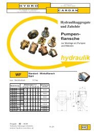 Pumpen- flansche WF - Hydro Cardan