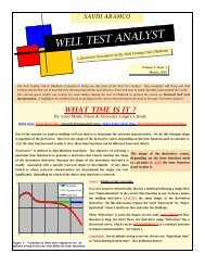 saudi aramco well test analyst - Fekete Associates Inc.