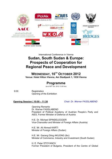 Programme Conference Vienna 10th Oct. 2012 - (OIIP) www