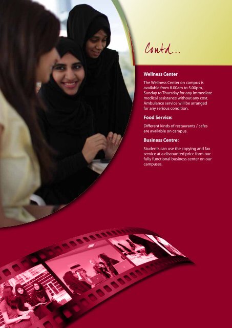 Students Information & Application pack (Females) - Zayed University