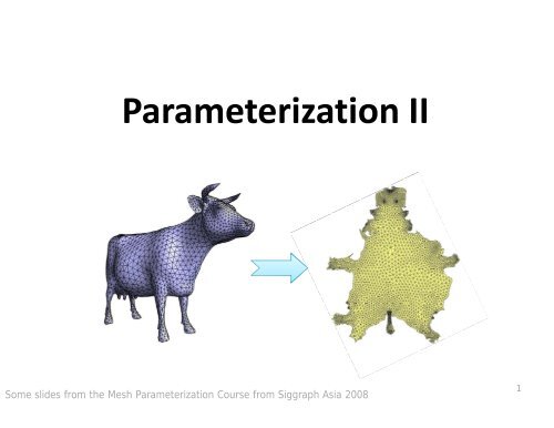 Parameterization II - Computer Graphics Laboratory