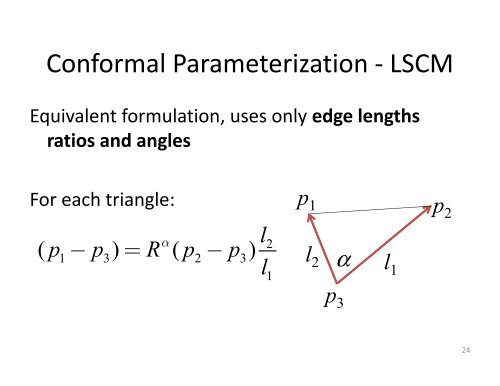 Parameterization II - Computer Graphics Laboratory