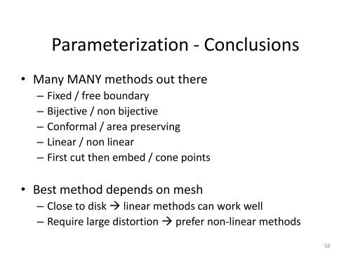 Parameterization II - Computer Graphics Laboratory