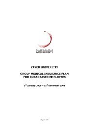 Student Handbook Zayed University