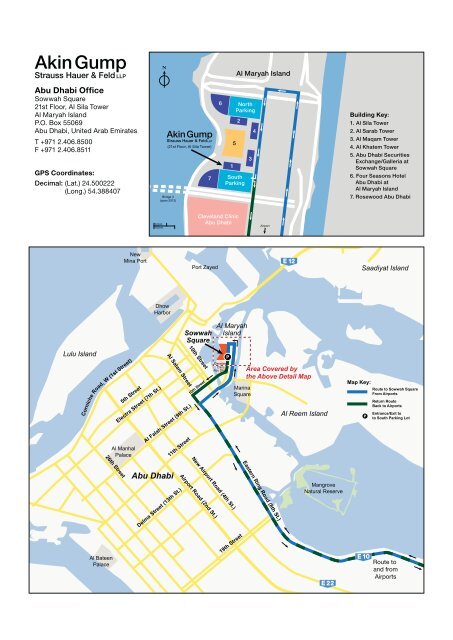 Directions To Abu Dhabi Directions To Akin Gump Abu Dhabi Office