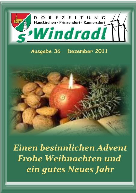 Frohe Weihnachten und ein gutes neues Jahr ... - Hauskirchen