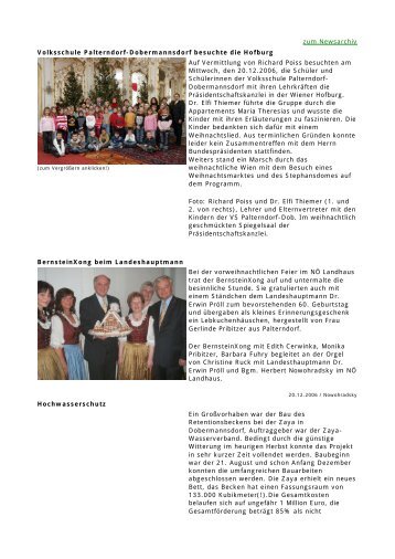 Archiv 2006 (pdf) - Marktgemeinde Palterndorf-Dobermannsdorf