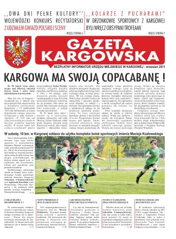 GAZETA KARGOWSKA - Kargowa, Urząd Miasta i Gminy