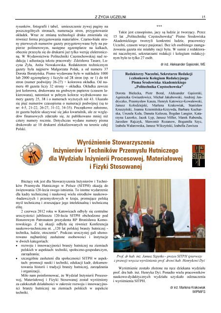 Pobierz wersję PDF - Politechnika Częstochowska