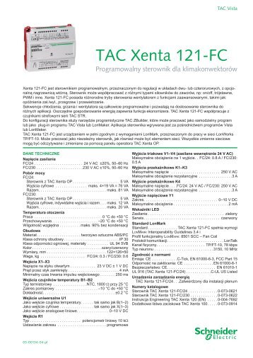 TAC Xenta 121-FC