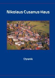 Die Gemeinschaft - Nikolaus - Cusanus - Haus