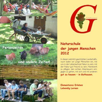 Naturschule der jungen Menschen 2012 - guthausen.org