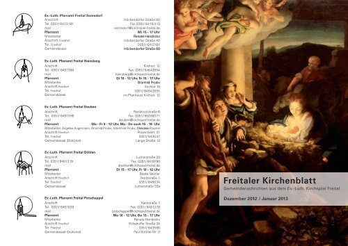 Freitaler Kirchenblatt - Ev. Kirchspiel Freital