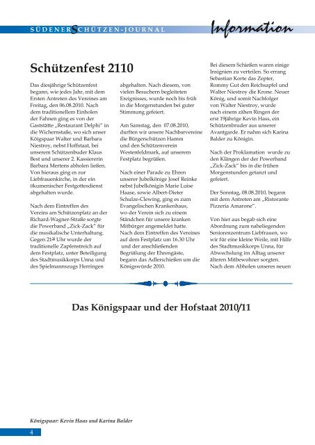 Weihnachts- Ausgabe 2010 - Tage