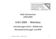 EnEV 2009 - Wohnbau