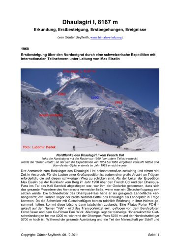 Dhaulagiri I, 8167 m - Die Berge des Himalaya