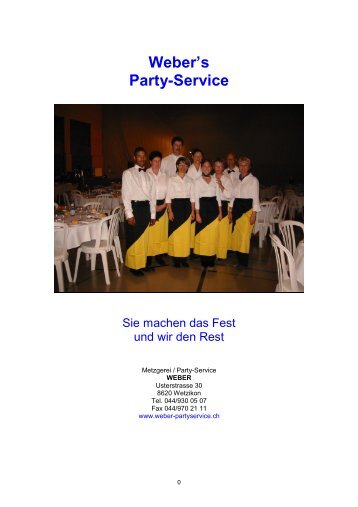 Weber's Party-Service - Metzgerei Weber