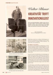 KREATIVITÄT TRIFFT INNOVATIONSGEIST Walter ... - W.Blaser AG