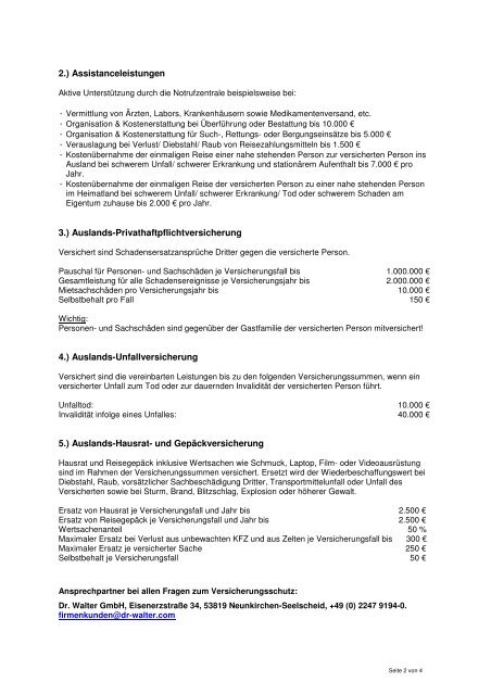 Leistungsübersicht DFSR 2012 deutsch + engl. - Dr. Frank ...