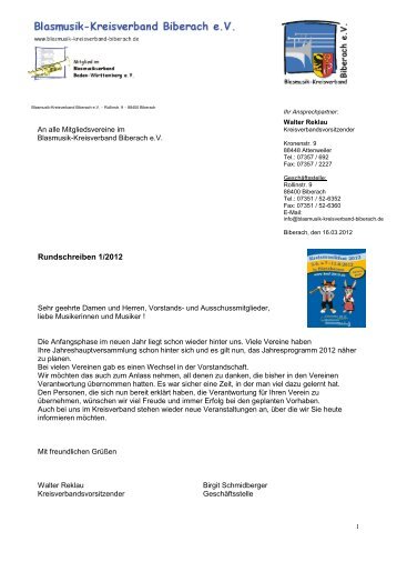 2012-01-Rundschreiben - Blasmusik-Kreisverband Biberach