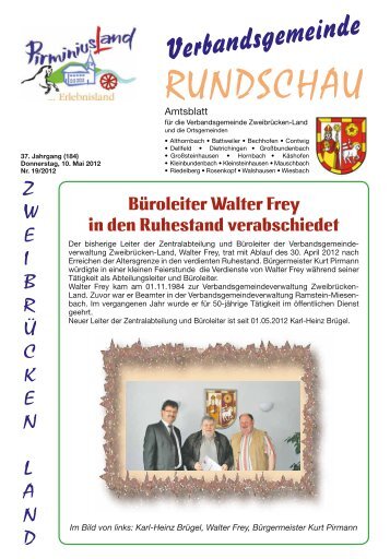 Büroleiter Walter Frey in den Ruhestand verabschiedet