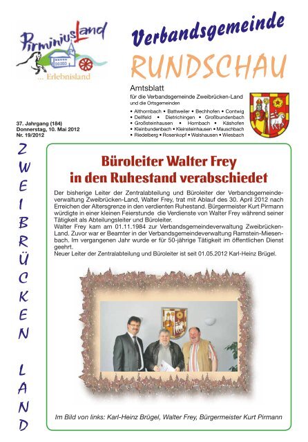 Büroleiter Walter Frey in den Ruhestand verabschiedet