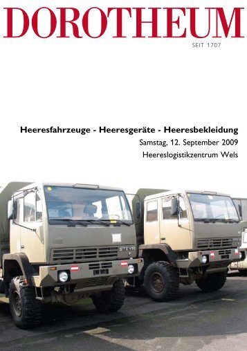 Heeresfahrzeuge - Heeresgeräte - Heeresbekleidung - Dorotheum