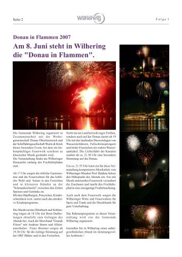 Gemeindezeitung 1 / 2007 - Gemeinde Wilhering