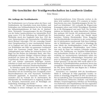 Die Geschichte der Textilgewerkschaften im Landkreis Lindau