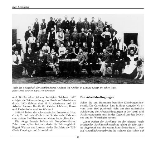 Die Geschichte der Textilgewerkschaften im Landkreis Lindau