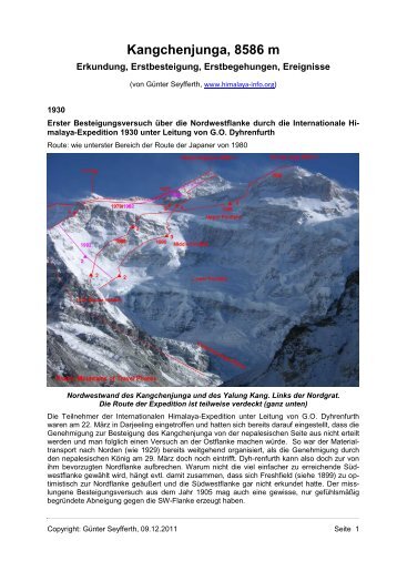 Kangchenjunga, 8586 m - Die Berge des Himalaya