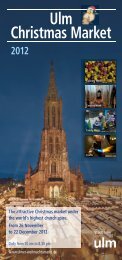 Overview of Ulm Christmas Market - Ulmer Weihnachtsmarkt