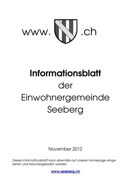 Informationsblatt zur Gemeindeversammlung [PDF, 320 KB] - Seeberg