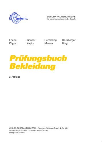 Prüfungsbuch Bekleidung