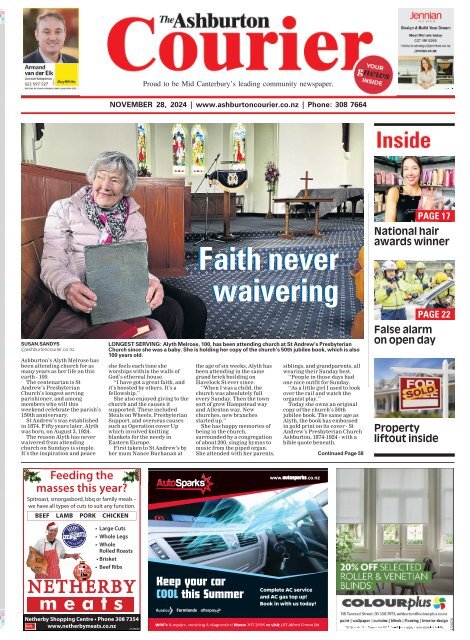 Ashburton Courier: November 28, 2024